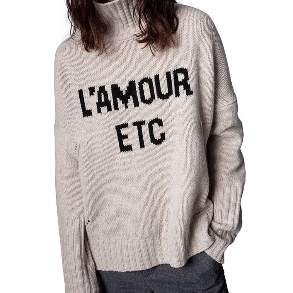 Zadig & Voltaire Alma L’Amour Etc Turtleneck Sweater S